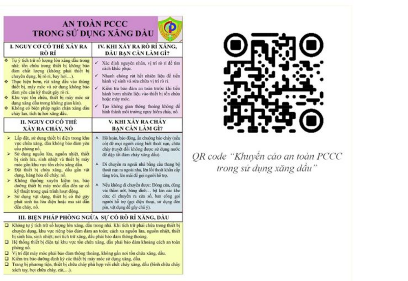 An toàn PCCC: Người dân không nên tích trữ xăng, dầu trong gia đình