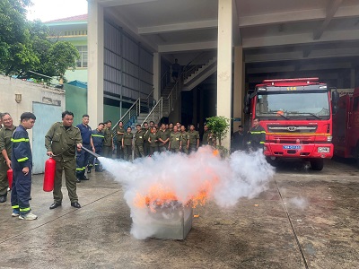 Nâng cao kỹ năng PCCC – Phát huy sức mạnh lực lượng bảo vệ an ninh, trật tự từ cơ sở