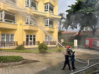 Thực tập phương án chữa cháy và CNCH tại Resort Sài Gòn Tourist